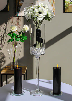 Richland Pillar Candle 3"x9" Black