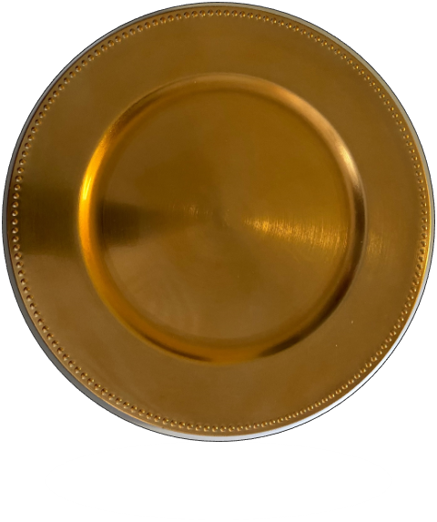 Richland Beaded Charger Plate 13" Gold Set of 48| 9002_48
