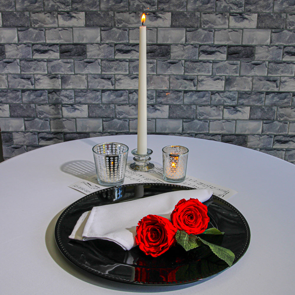 richland beaded charger plate 13 black set of 24| 9003_24