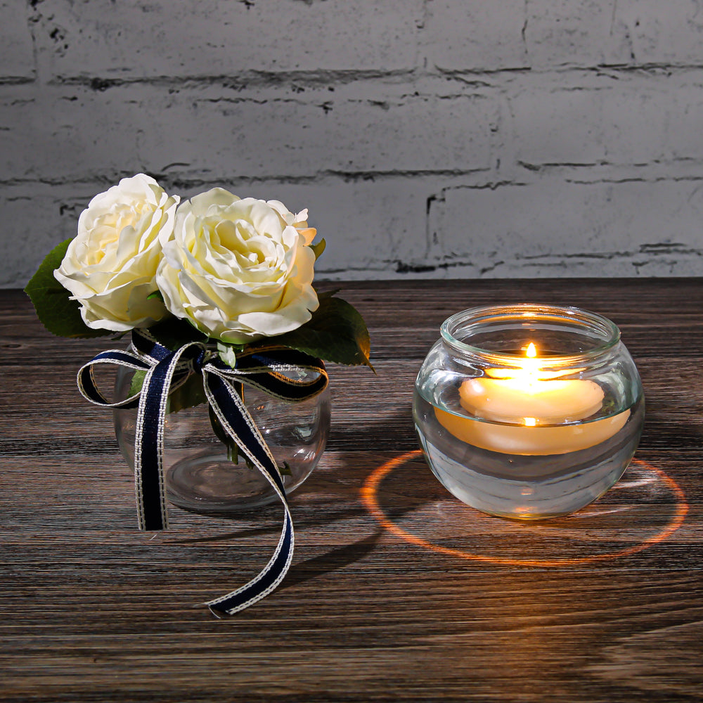richland bubble ball vase with rim 4 set of 24| 