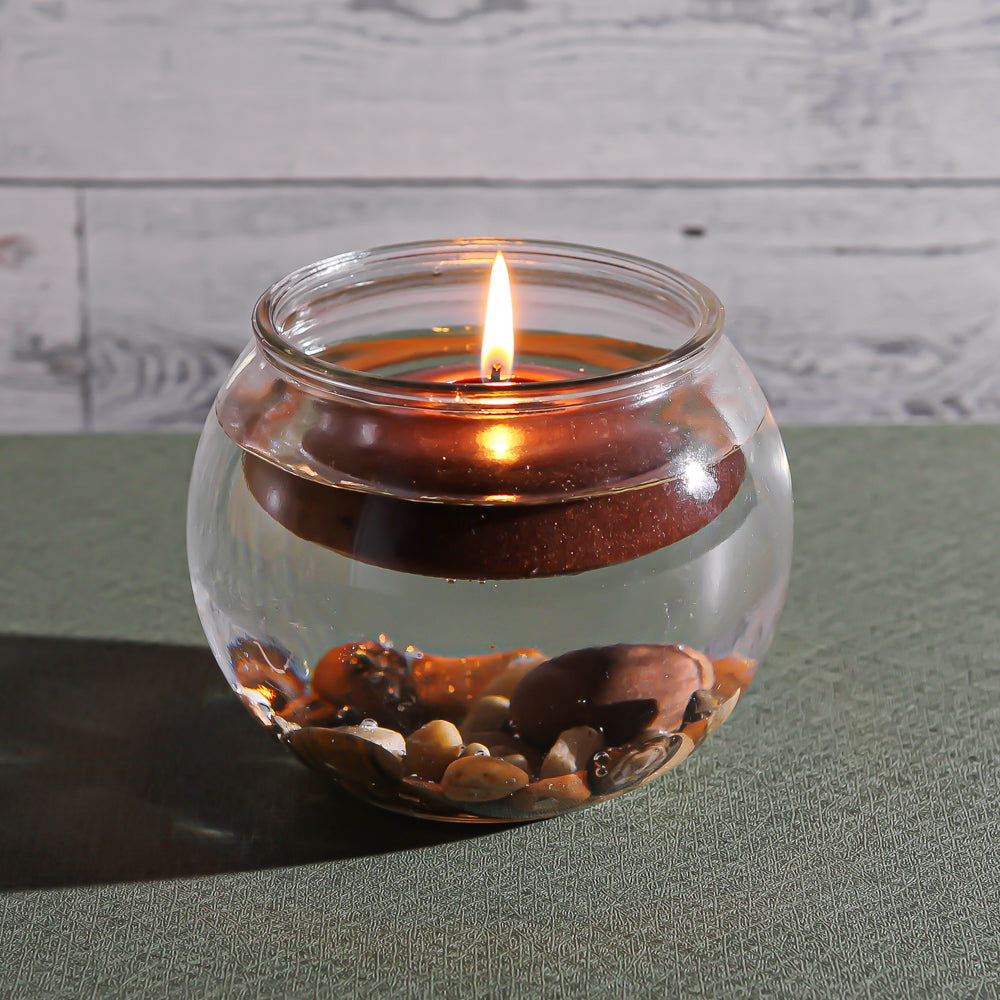 richland floating candles 3 brown set of 72| 6061_72