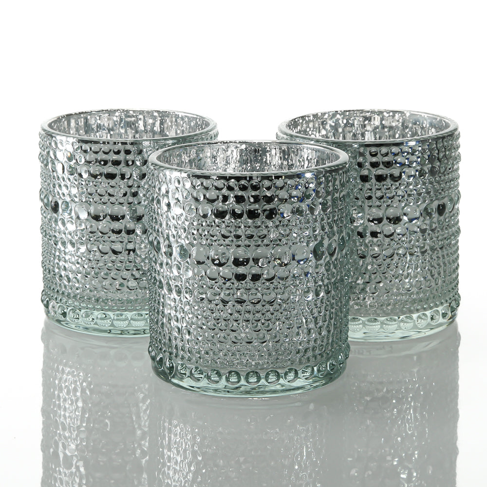Richland Mercury Candle Holder Pearly Silver| 91096_36