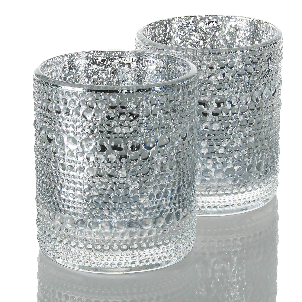 Richland Mercury Candle Holder Pearly Silver Large | 91097_24