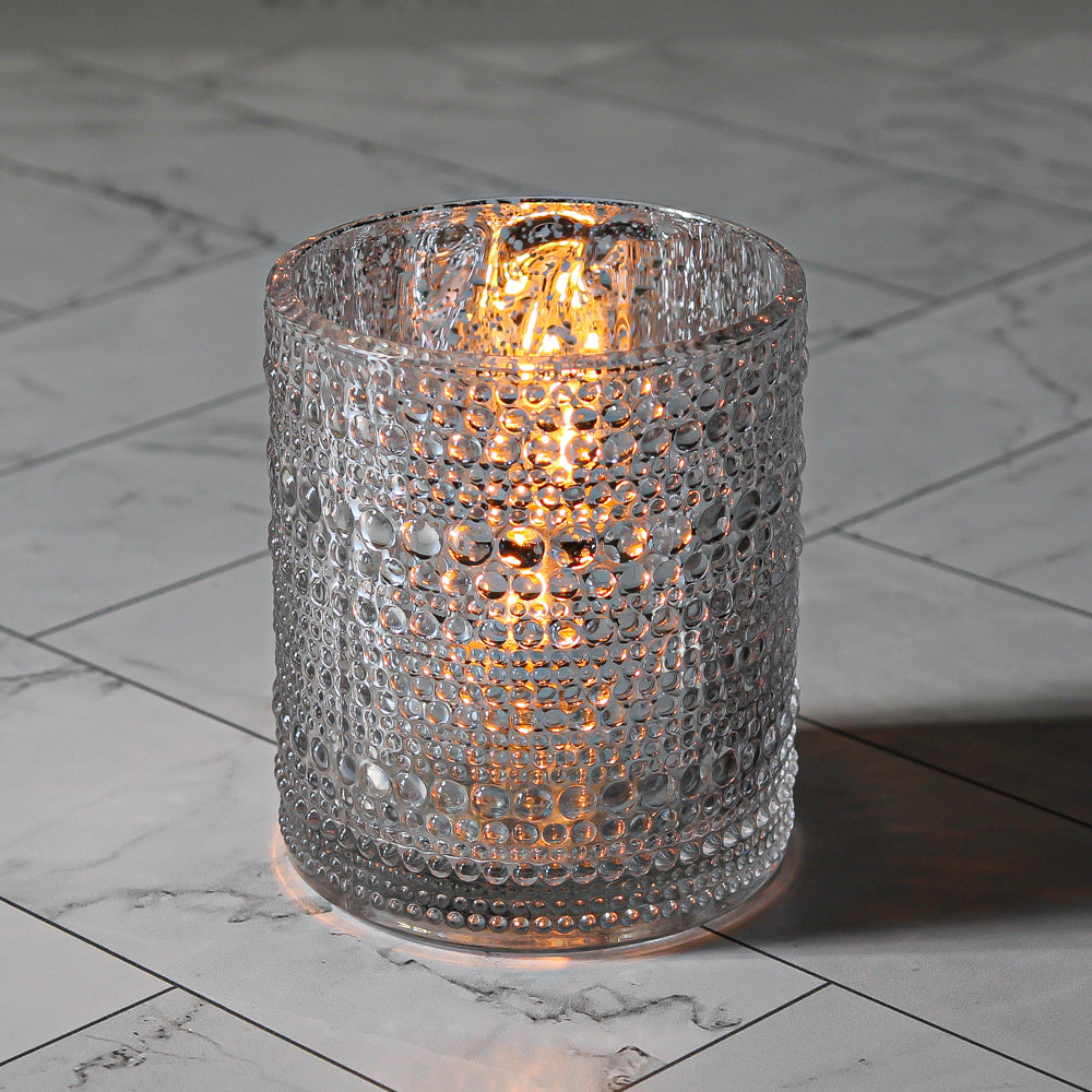 Richland Mercury Candle Holder Pearly Silver Large | 91097_06