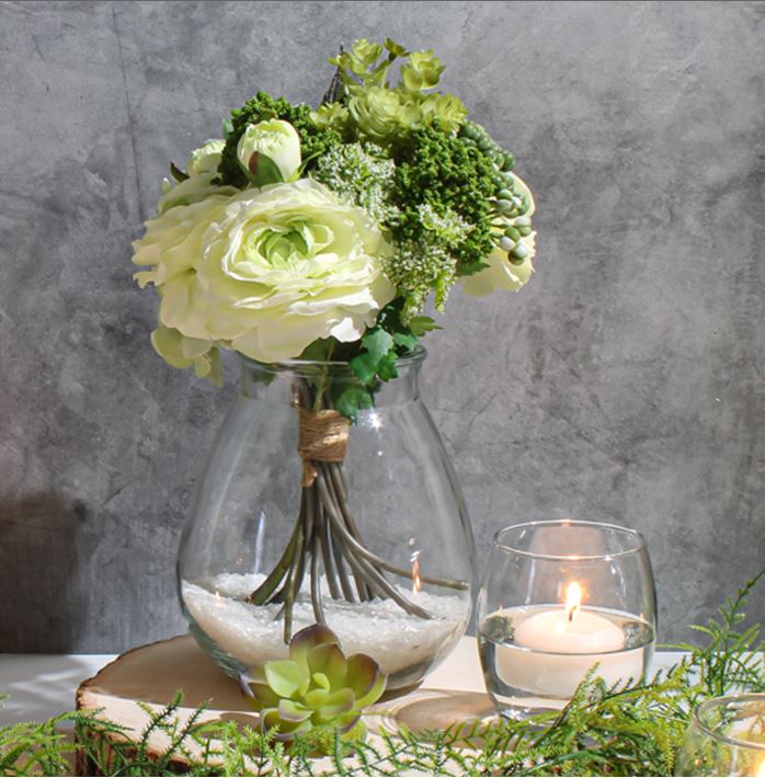 halcyone vintage glass vase large| 