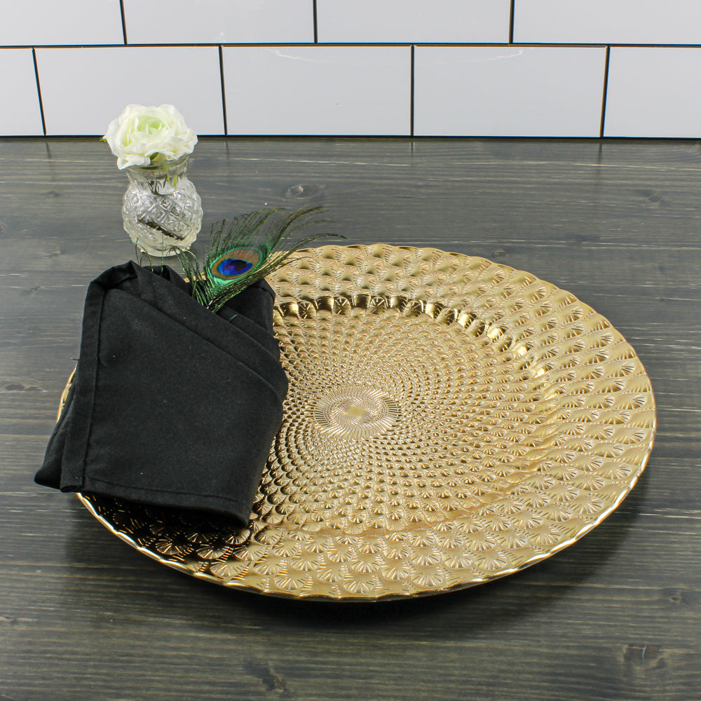 Richland 13" Gold Art Deco Charger Plate| 