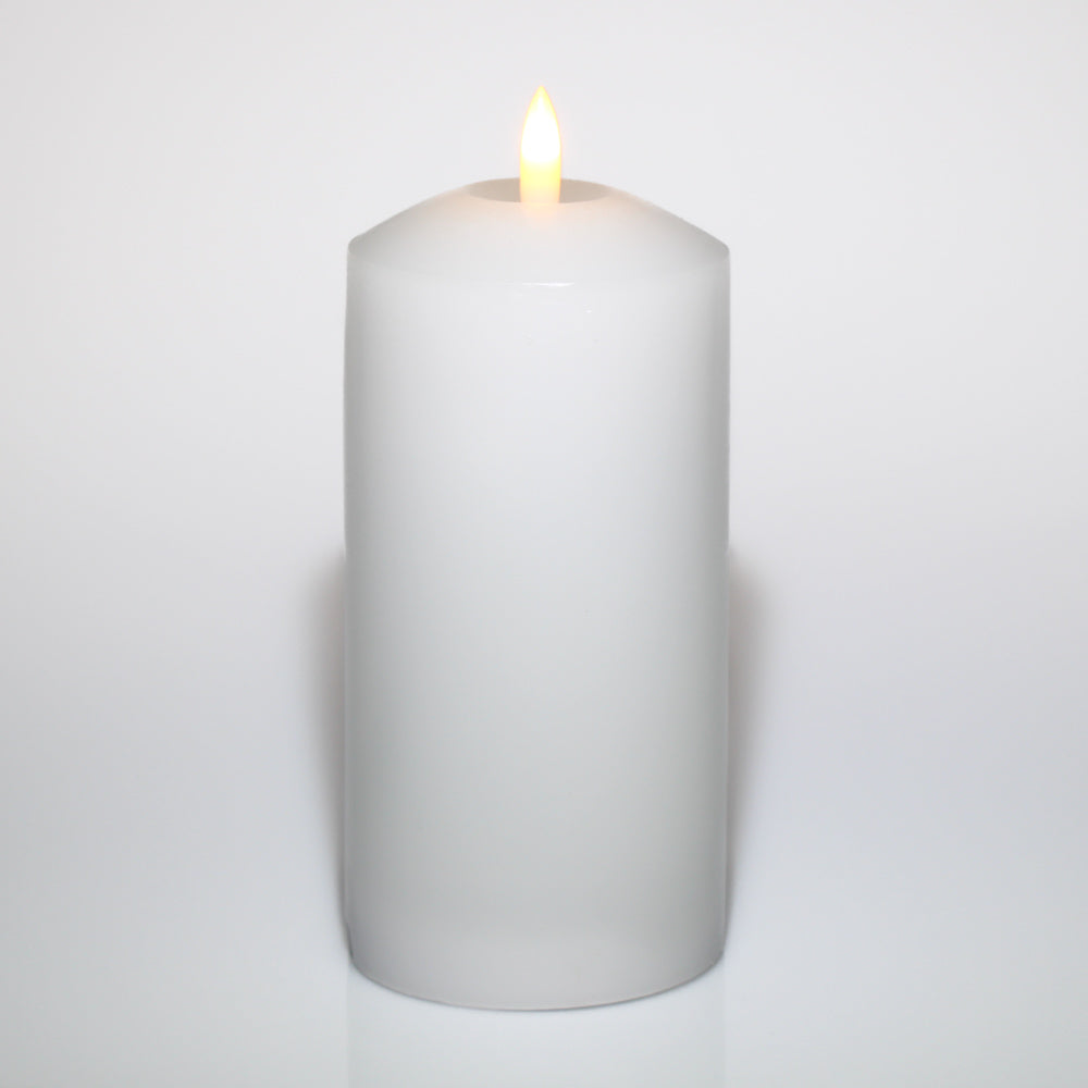 Richland 3"X6" Bullet LED Wax Candle White| 91152_01