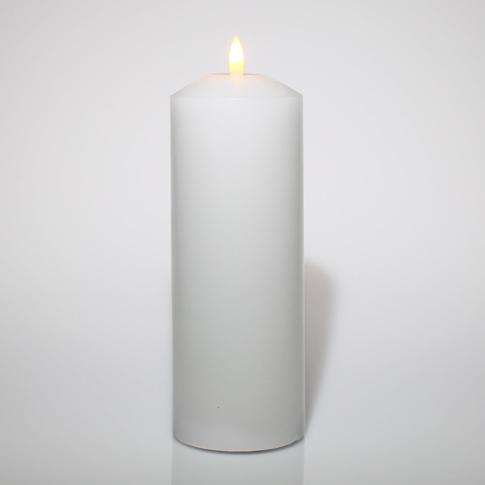 Richland 3"X8" Bullet LED Wax Candle White| 91153_12