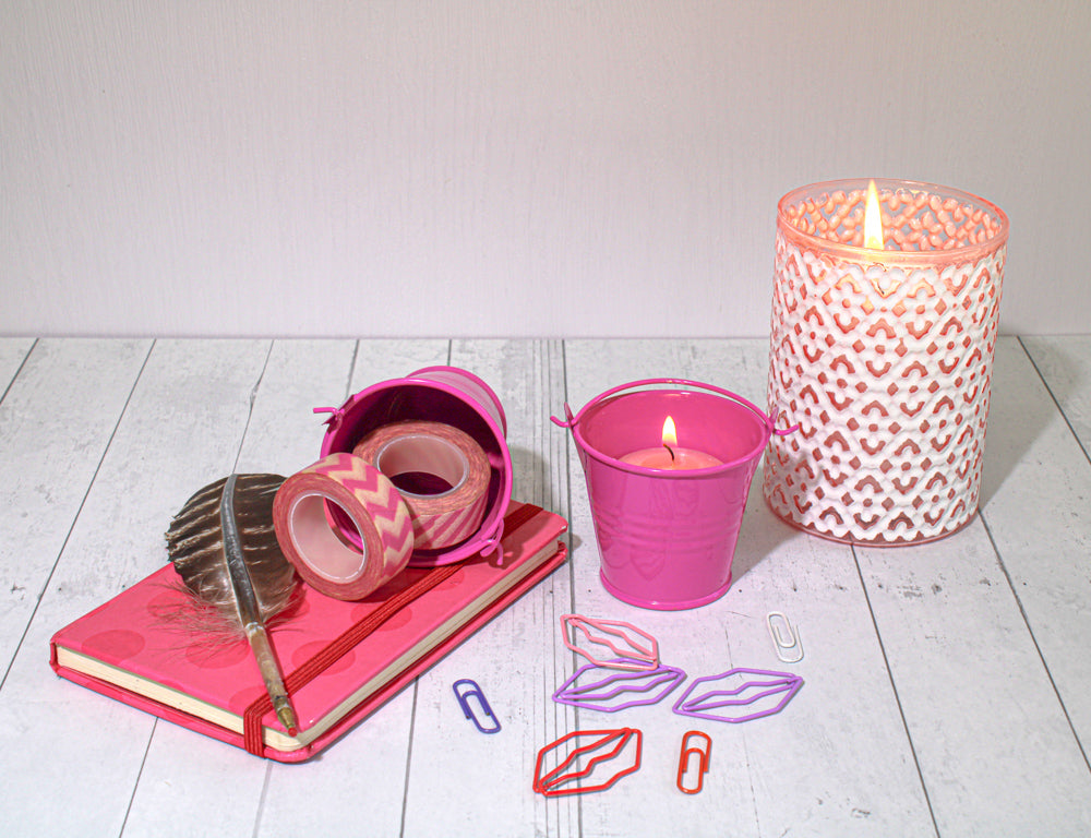 Richland 2" Iron Favor Bucket, Fuchsia Set of 100| 9252_100