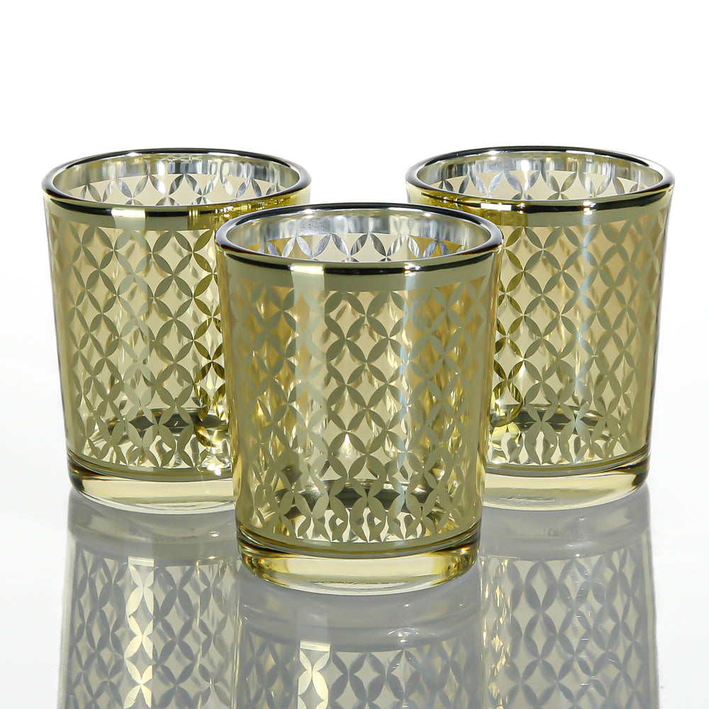 Richland Gold Lattice Glass Holder - Small| 9372_12