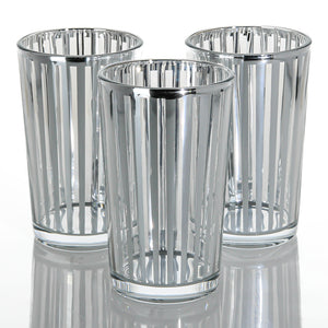 Richland Silver Stripe Glass Holder - Large