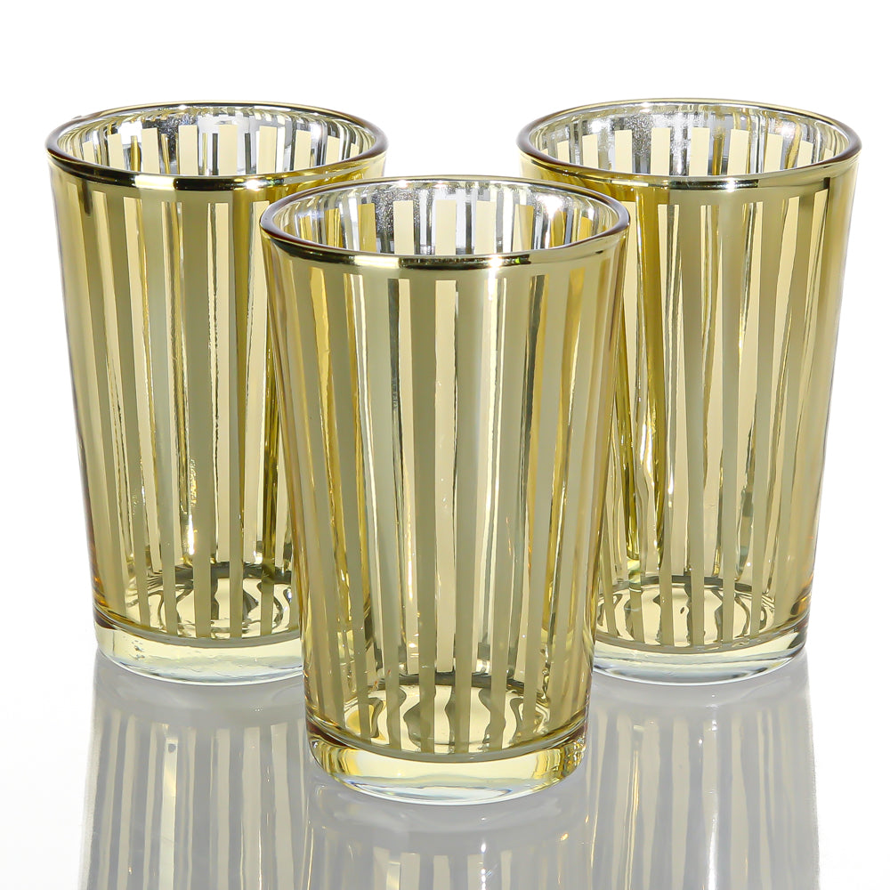 Richland Gold Stripe Glass Holder - Large| 9380_48