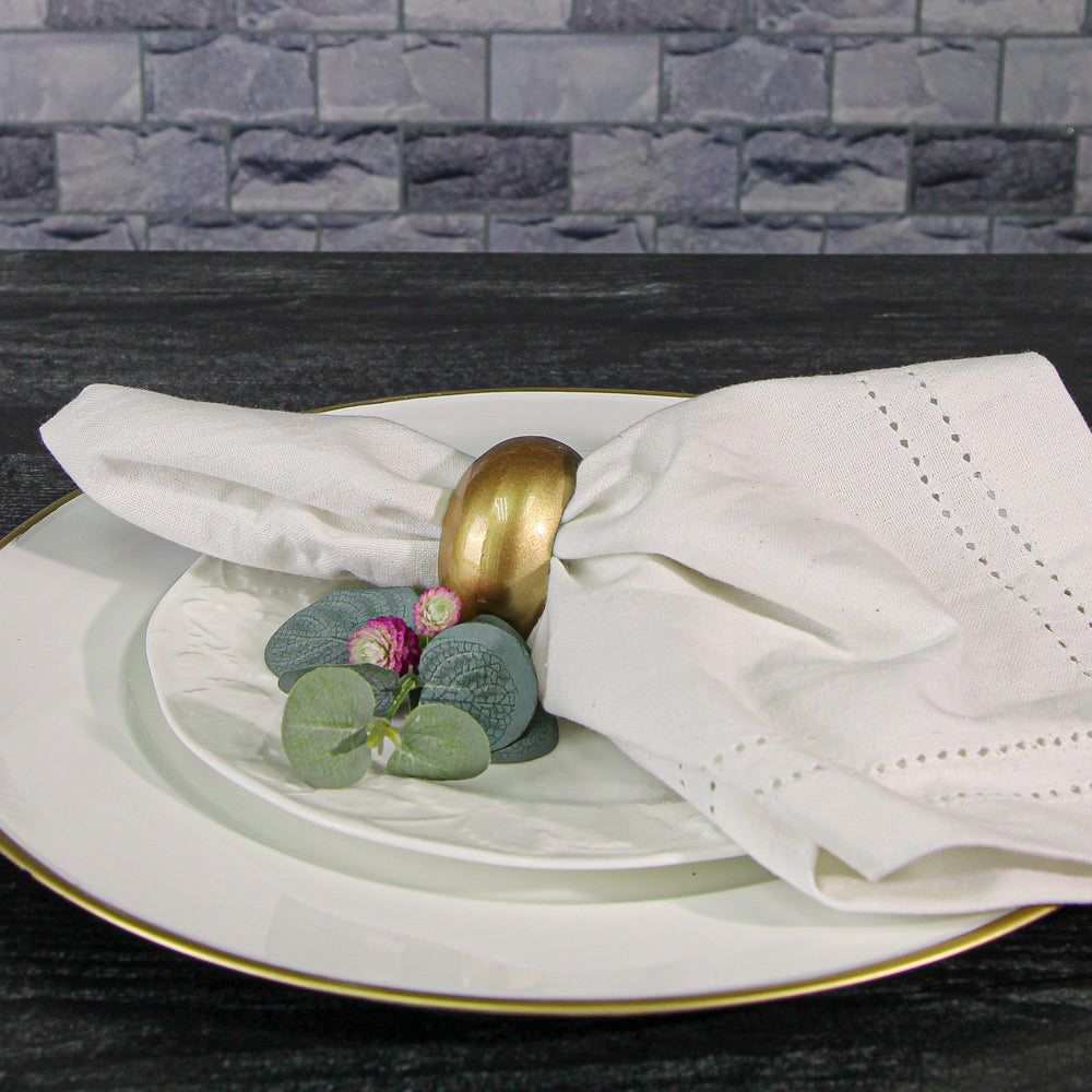 Richland Napkin Ring 2.3" Gold Set of 12 - view 2