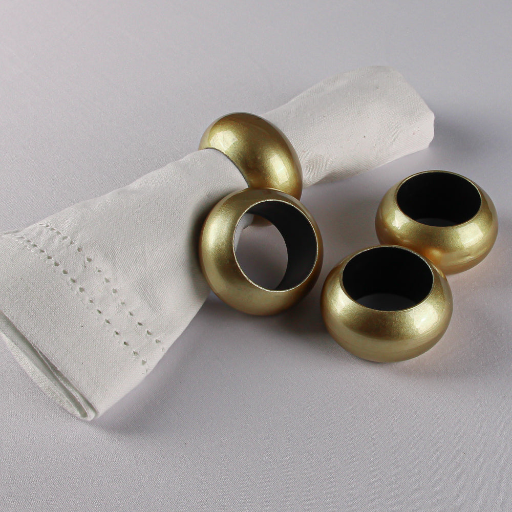 Richland Napkin Ring 2.3" Gold - view 2