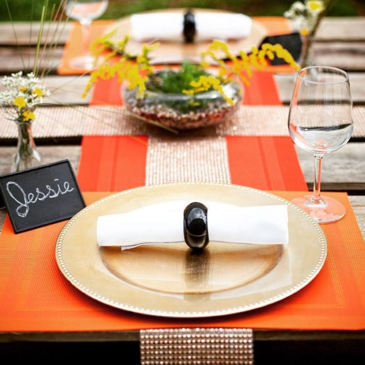 Richland Napkin Ring 2.3" Black Set of 12 - view 4