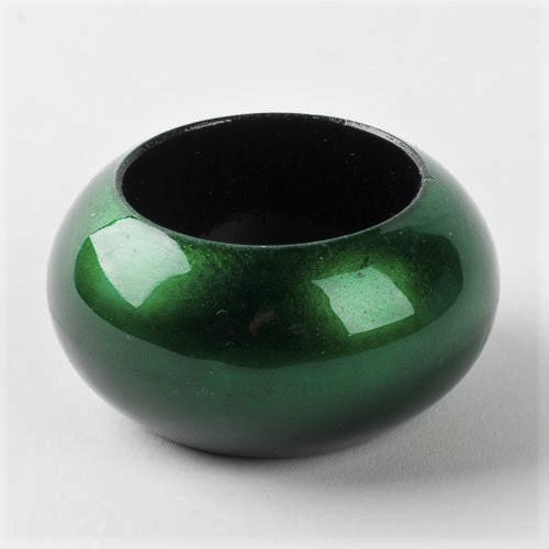 Richland Napkin Ring 2.3" Forest Green Set of 12| 9512_12