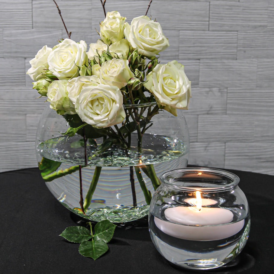 Richland Bubble Ball Vase with Rim 4"  - view 5