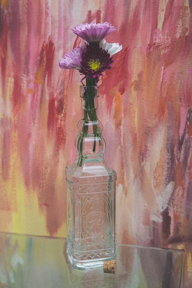 Richland Vintage Square Glass Bottle Clear Set of 12 - view 3