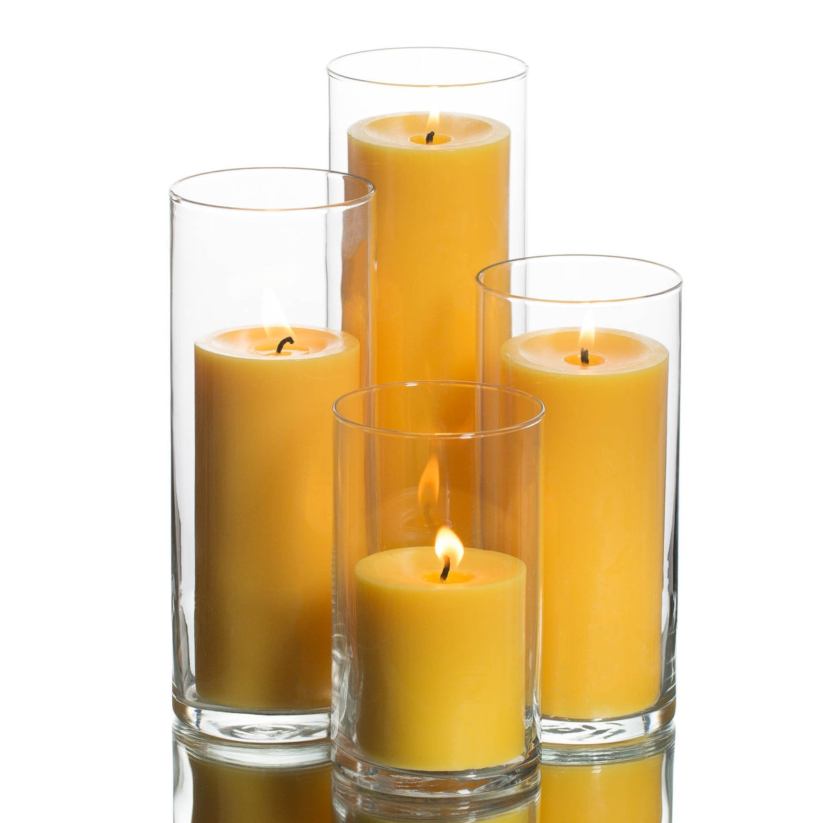 richland pillar candles eastland cylinder holders set of 4 - view 2