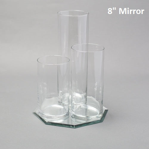 Eastland Octagon Mirror and Cylinder Vase Centerpiece Set of 4 - view 3