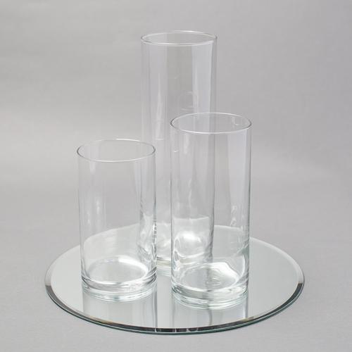 Eastland Round Mirror and Cylinder Vase Centerpiece Set of 48 - view 2
