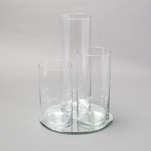 Eastland Round Mirror and Cylinder Vase Centerpiece Set of 4 - view 3