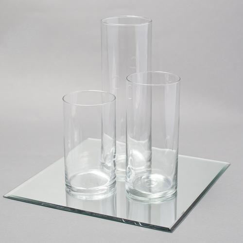 Eastland Square Mirrors and Cylinder Vases Centerpiece Set of 48 - view 3