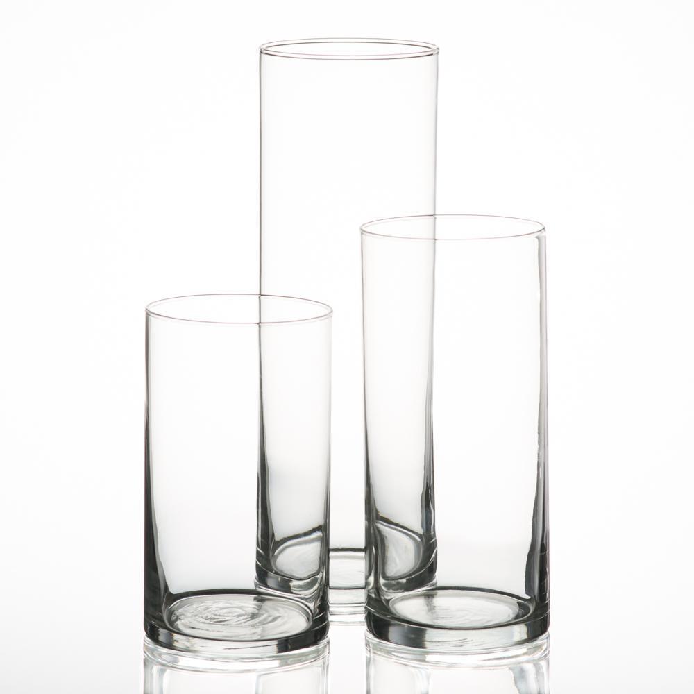 Eastland Cylinder Pillar Candle Holders 6" , 7.5" & 10.5" Set of 3 - view 1