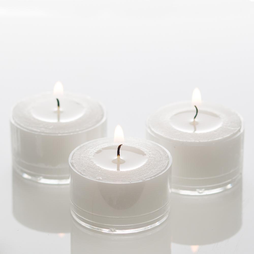 Richland Clear Extended Burn Tealight Candles White Unscented Set of 400 - view 1
