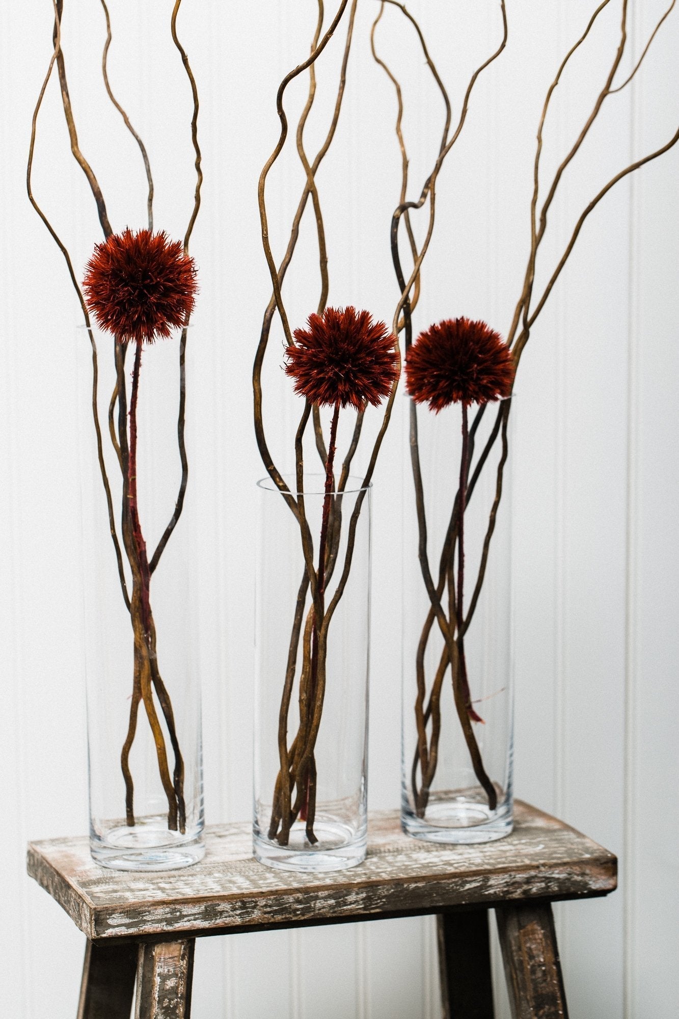 richland sloan cylinder vase 9 75 11 75 13 75 set of 24| 