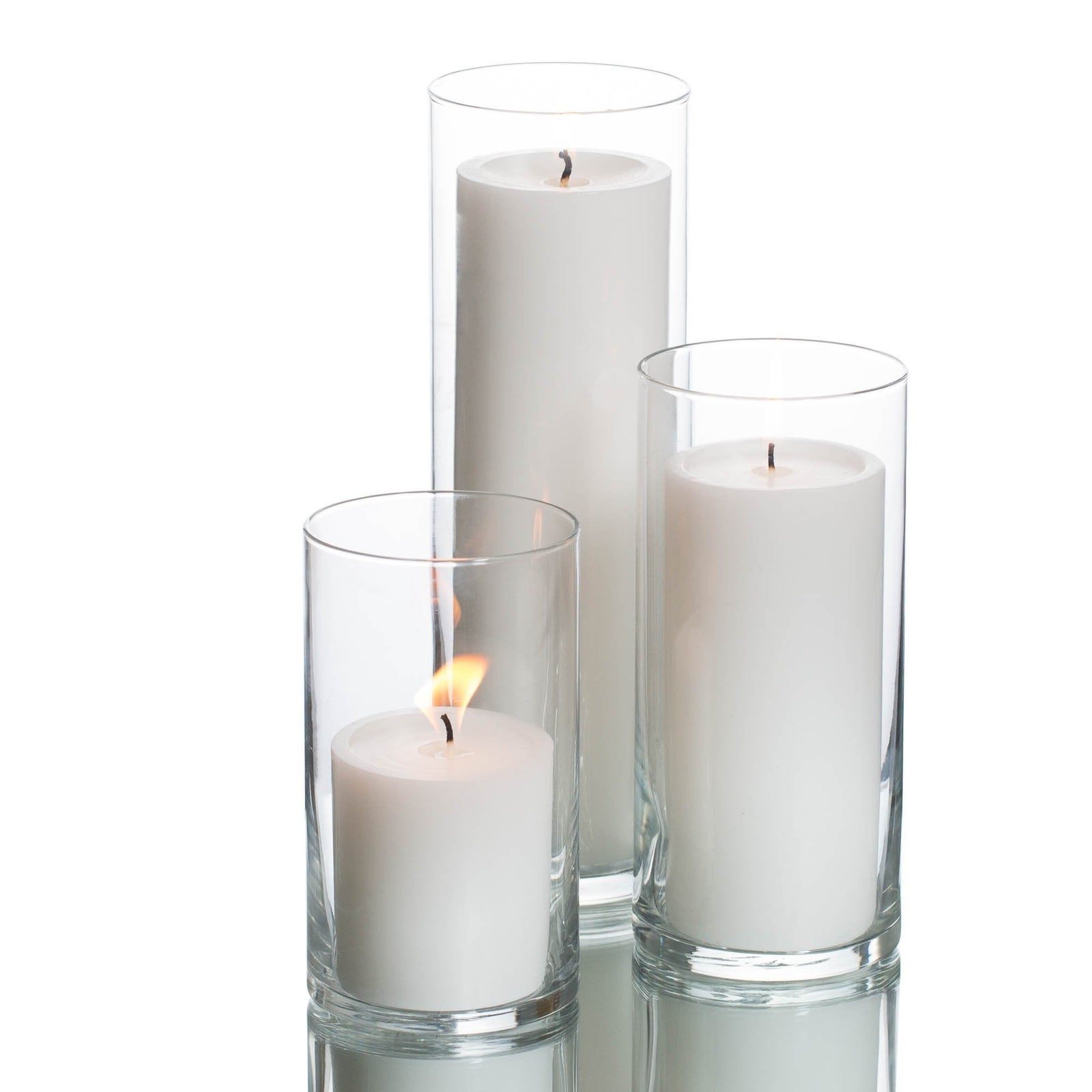 pillar candles cylinder holders set 03| 