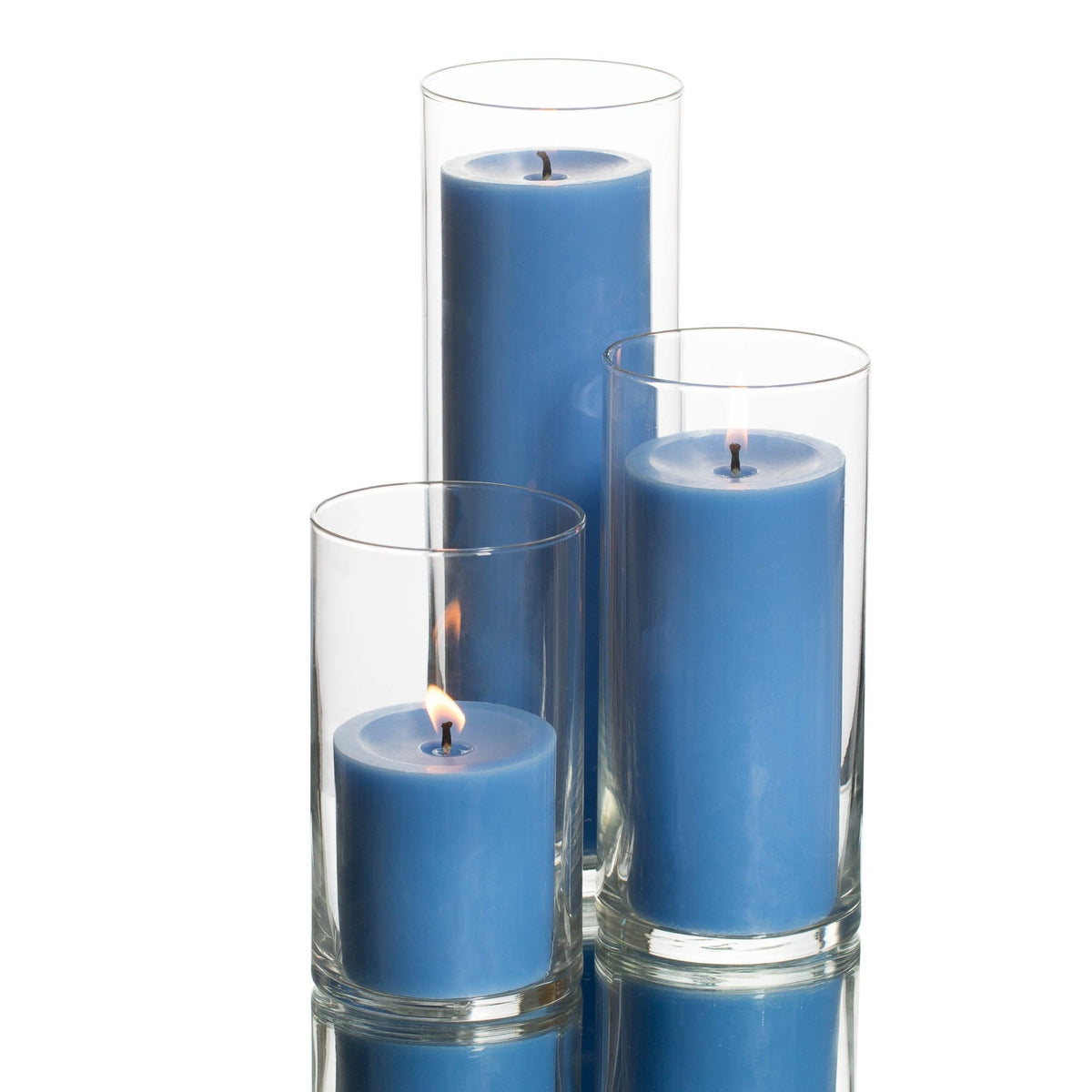 pillar candles cylinder holders set 03 - view 6
