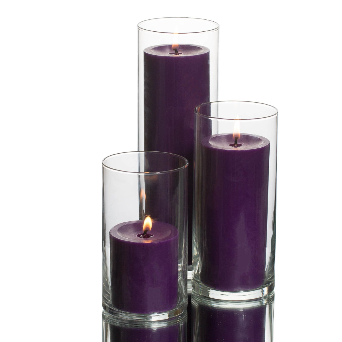 pillar candles cylinder holders set 03 - view 8