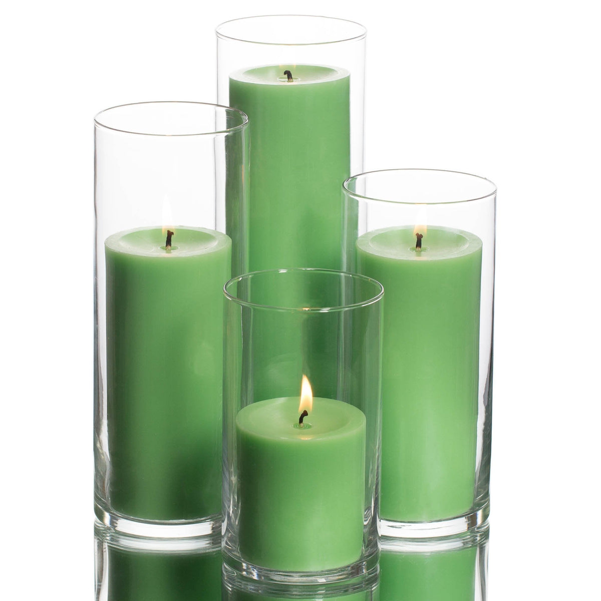 richland pillar candles eastland cylinder holders set of 48