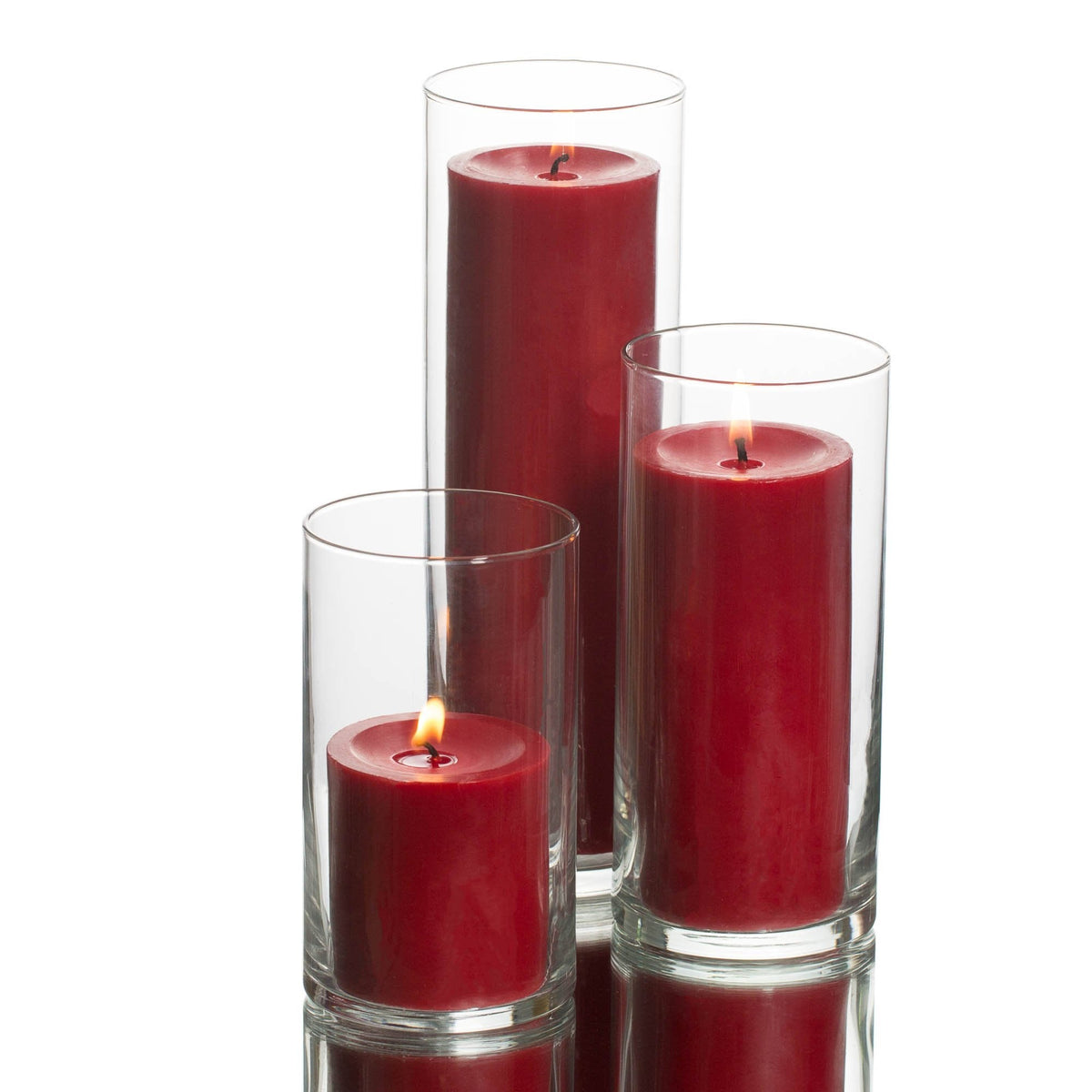 pillar candles cylinder holders set 03 - view 9