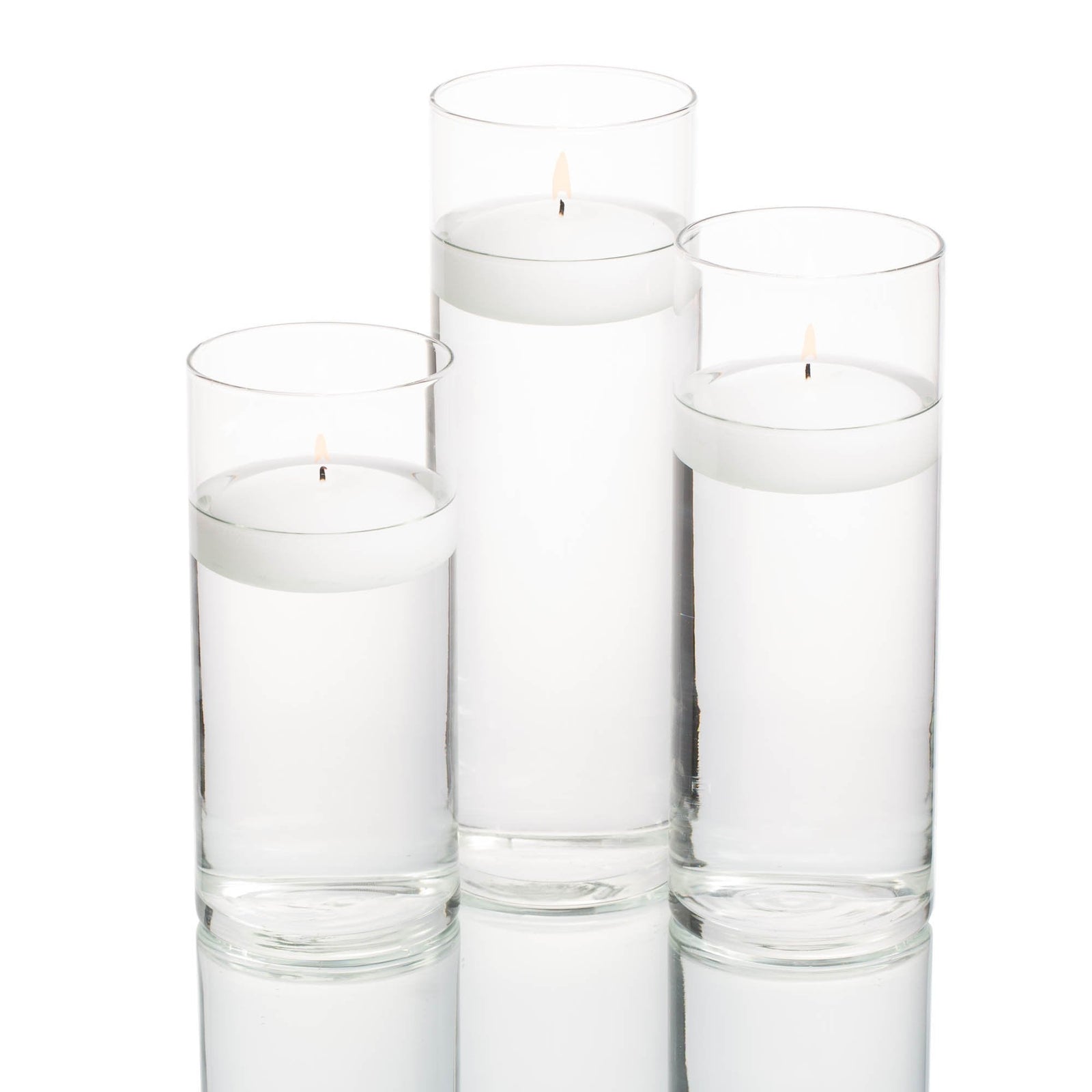 Richland Floating Candles & Eastland Cylinder Holders Set of 36