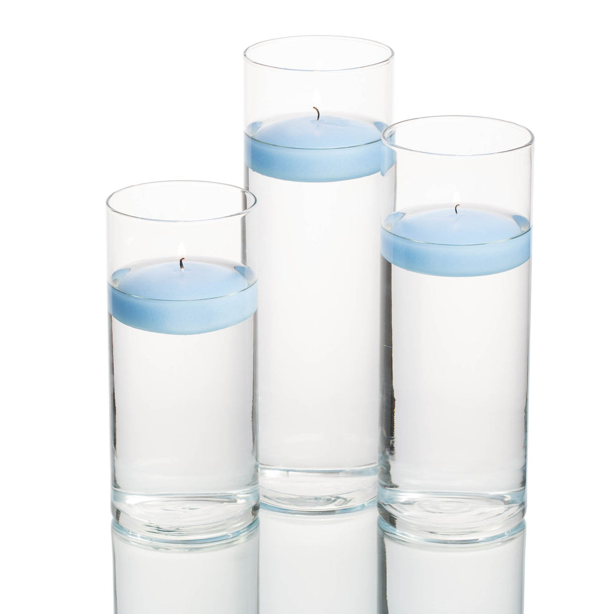 floating candles cylinder holders set 03 - view 13