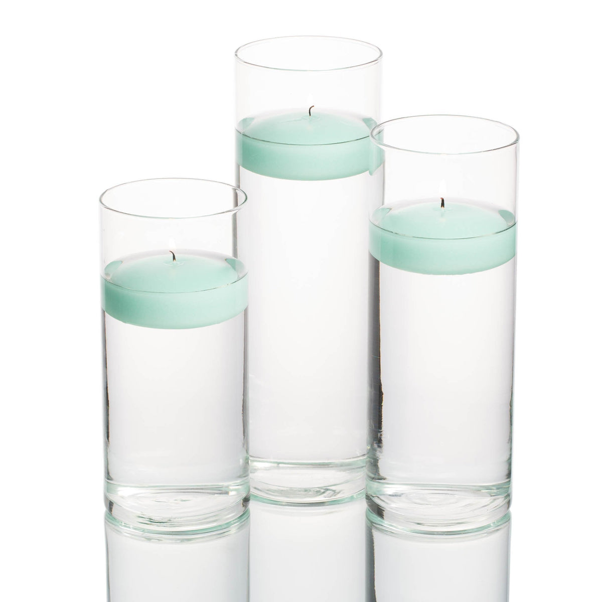 floating candles cylinder holders set 03 - view 7