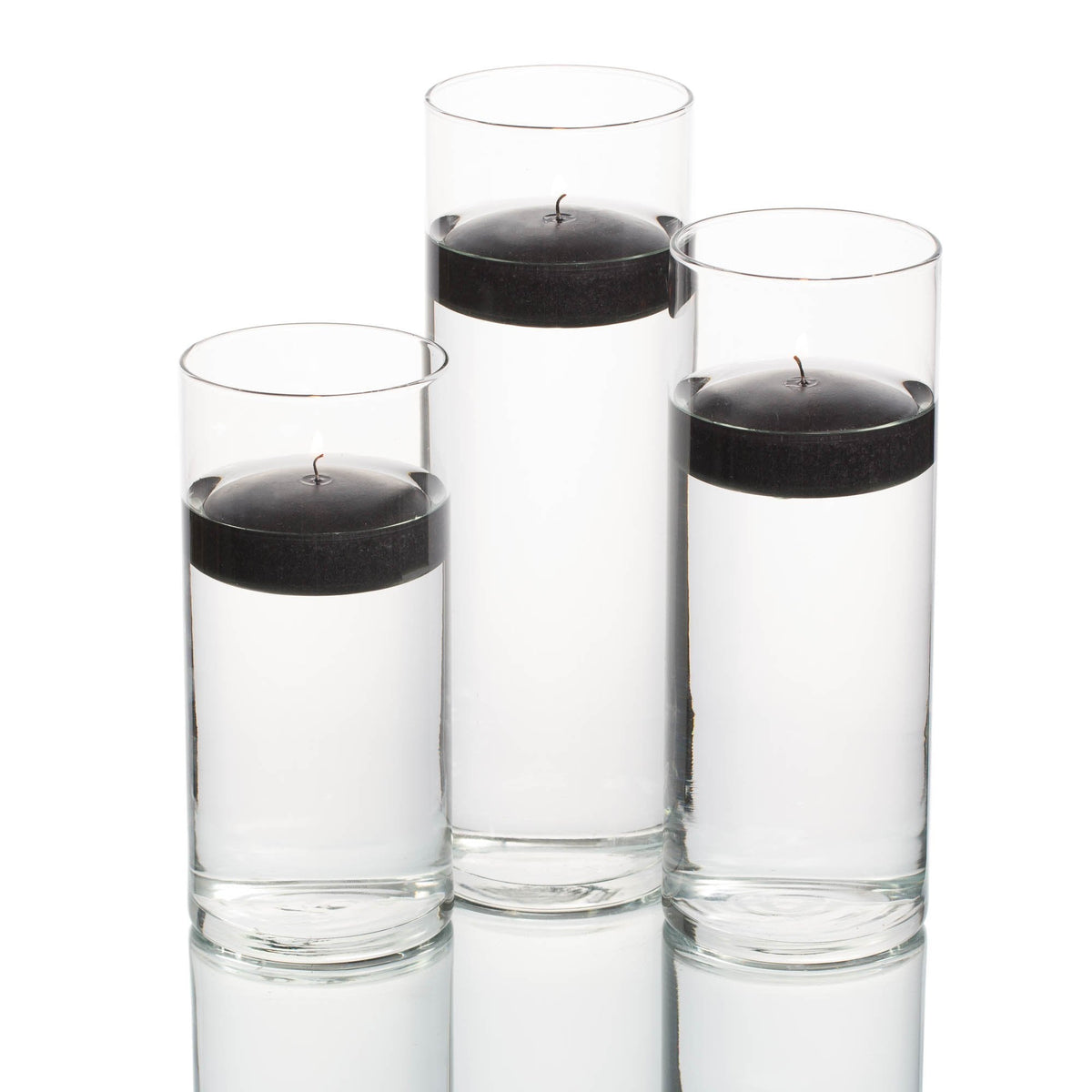 floating candles cylinder holders set 03 - view 6