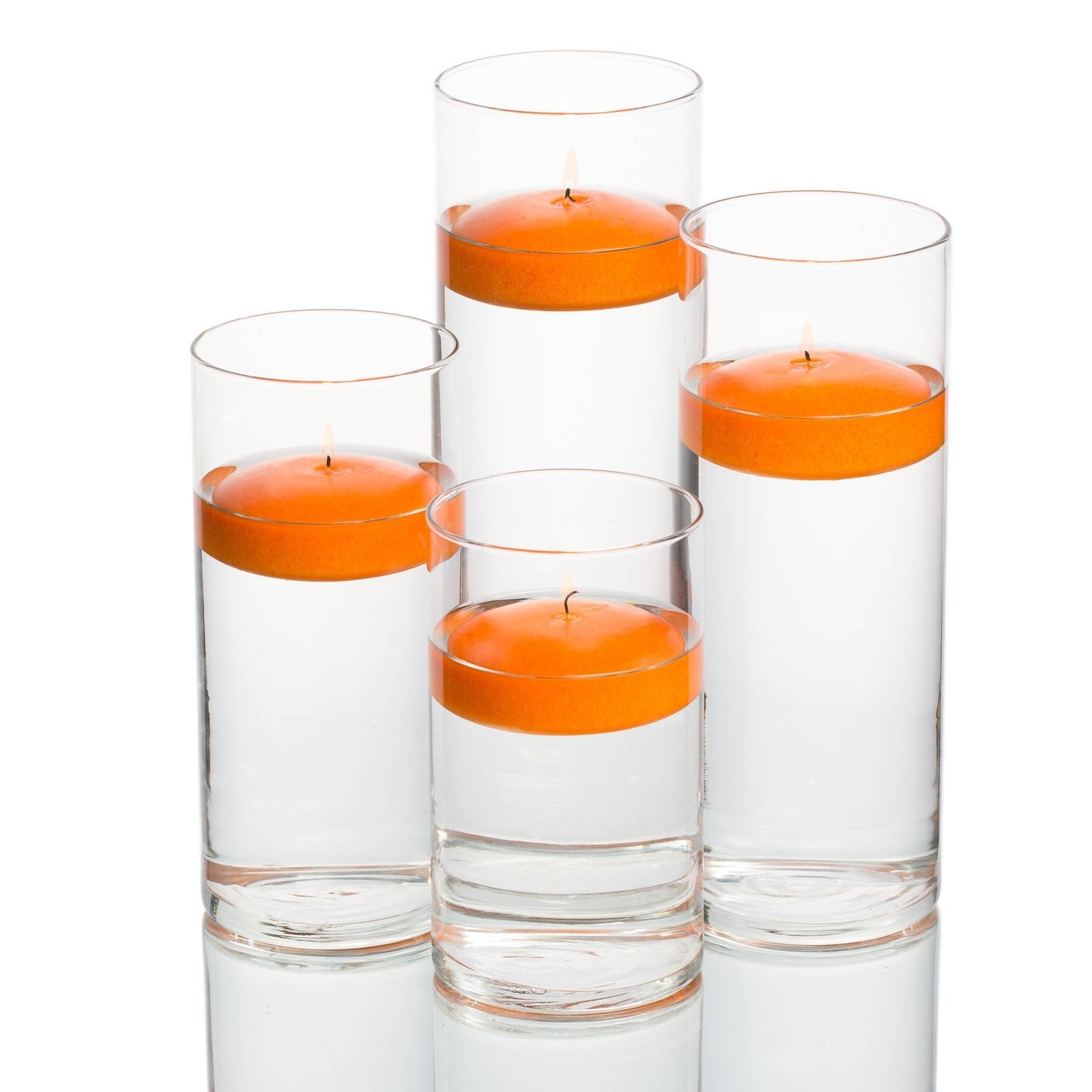 Richland Floating Candles & Eastland Cylinder Holders Set of 48