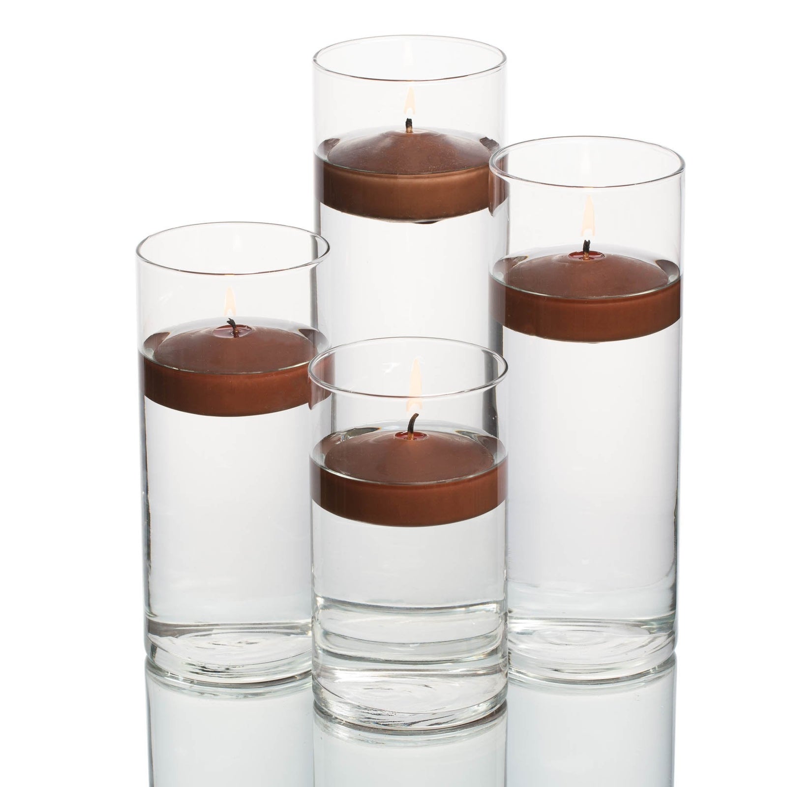 richland floating candles eastland cylinder holders set of 4