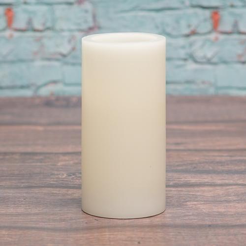 richland flameless led pillar candle 3 x6 ivory| 