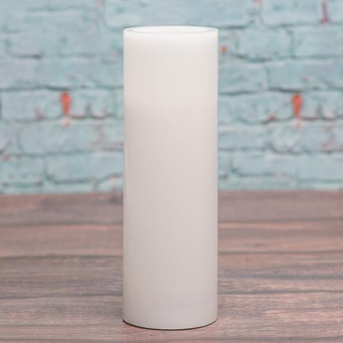 richland flameless led pillar candle 3 x9 white| 7109_01