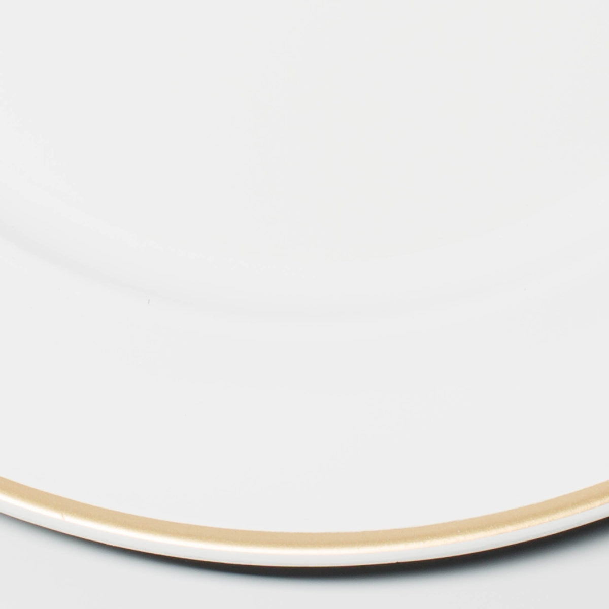 richland 13 white with gold rim charger plate set of 12 - view 3