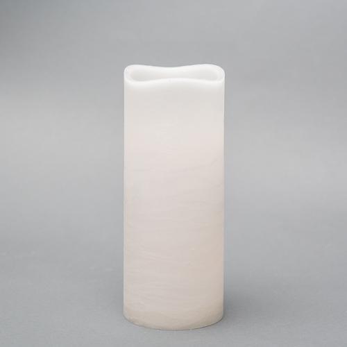 Richland 4" x 10" Large LED Pillar Candle with Wavy Top - Set of 6| 