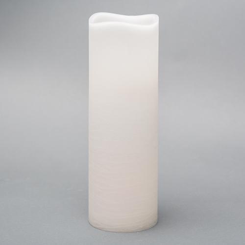 Richland 4" x 12" Large LED Pillar Candle with Wavy Top| 