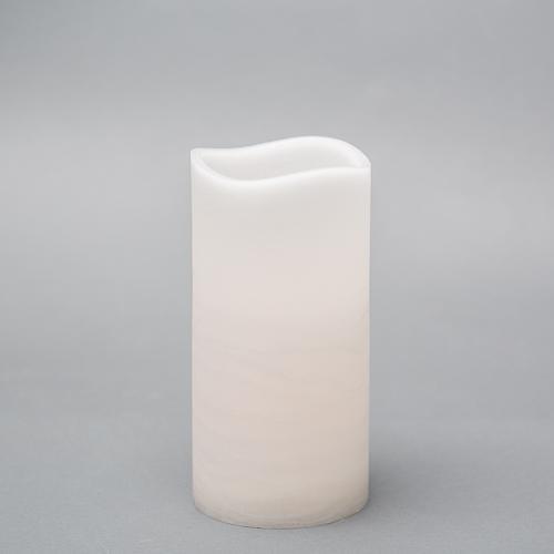 Richland 4" x 8" Large LED Pillar Candle with Wavy Top - Set of 6| 