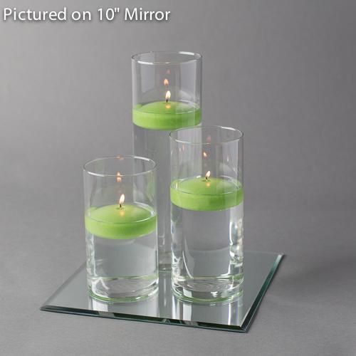 square mirror centerpiece candles set 3 - view 7