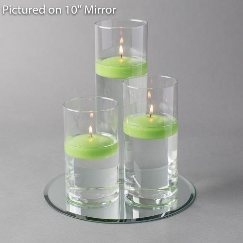 round mirror centerpiece candles set 3 - view 14