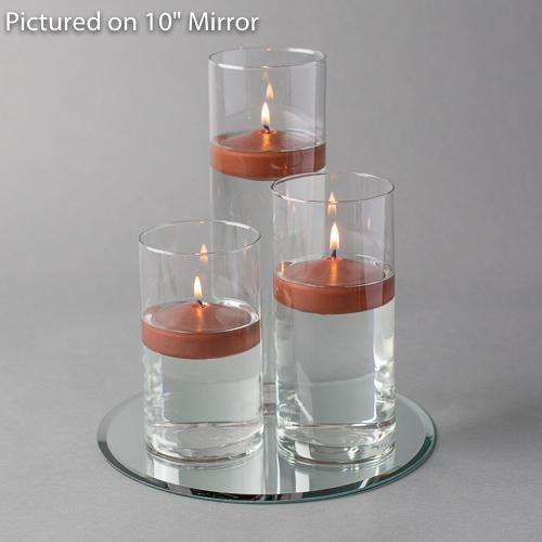 round mirror centerpiece candles set 3 - view 12